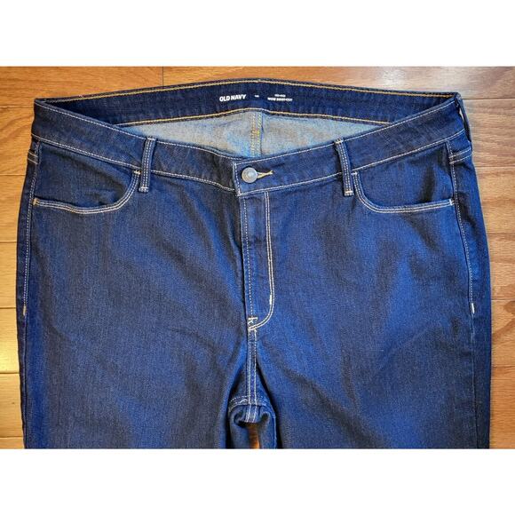 Old Navy Jeans Women Size 18 Mid-Rise WOW Boot-Cut Dark Denim Jeans - Picture 3 of 12